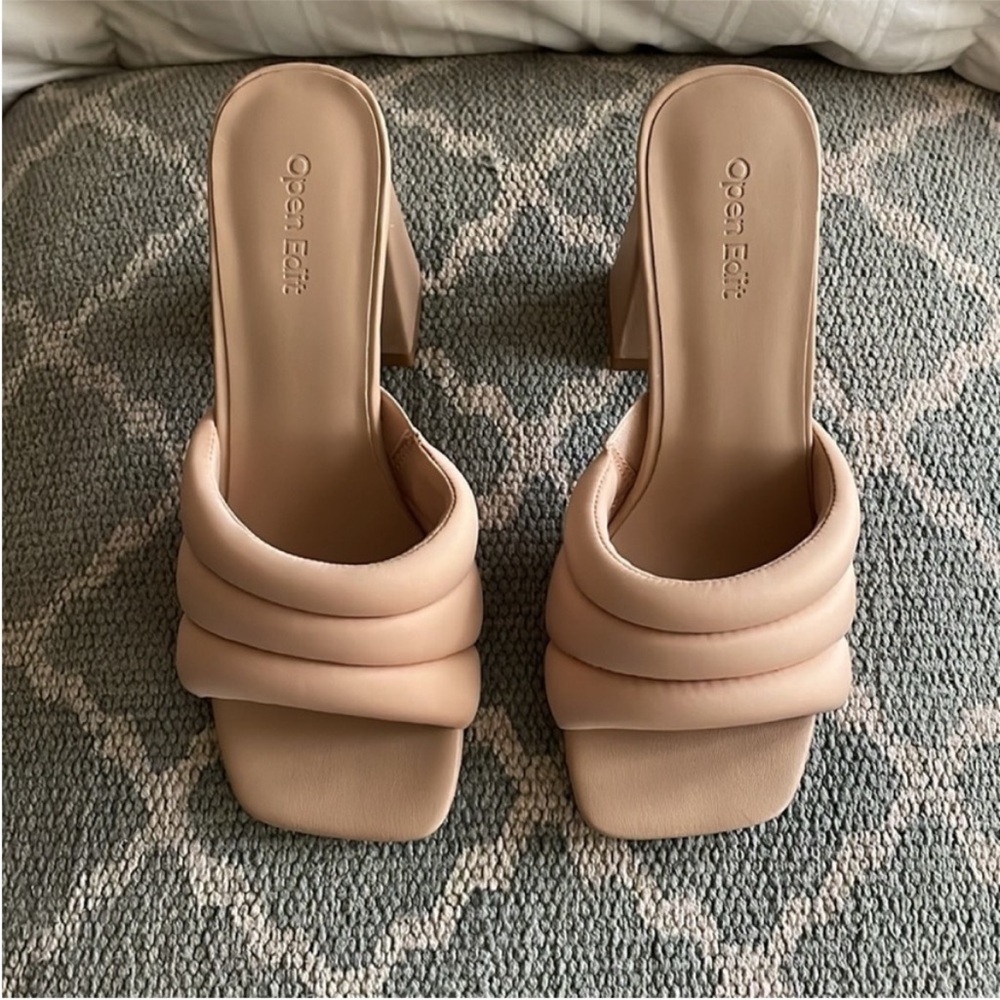 Open Edit Sheena Heel Sandals Size 6.5